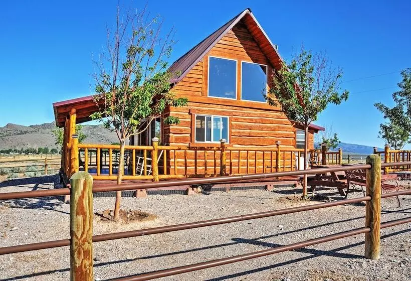 Remote Antimony Log Cabin W/ Green Meadow Views!