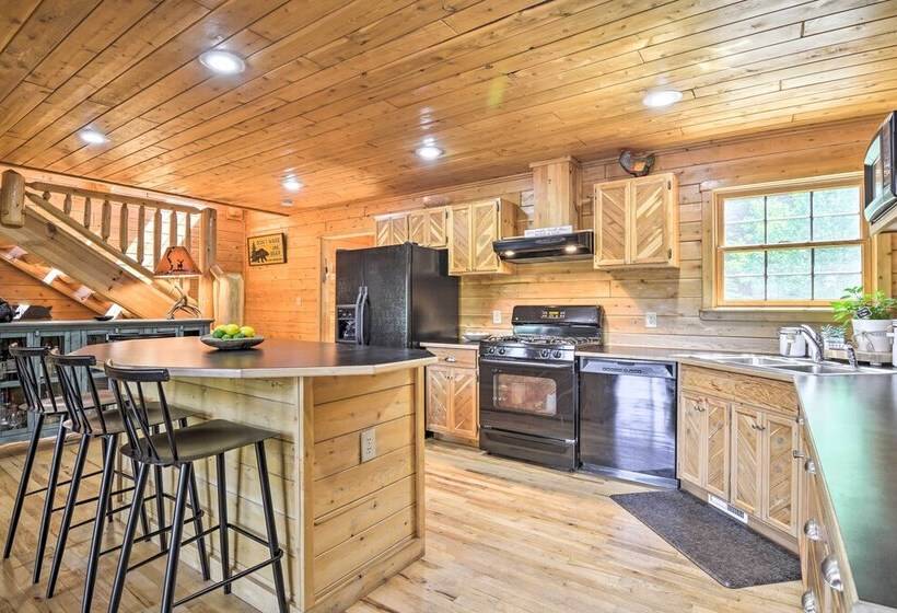 Cabin On Lake W/ 63 Acres & Trails + Guest House!