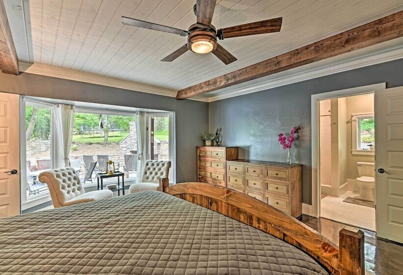 Hot Tub, Dock, Lakefront: Luxe Six Mile Retreat