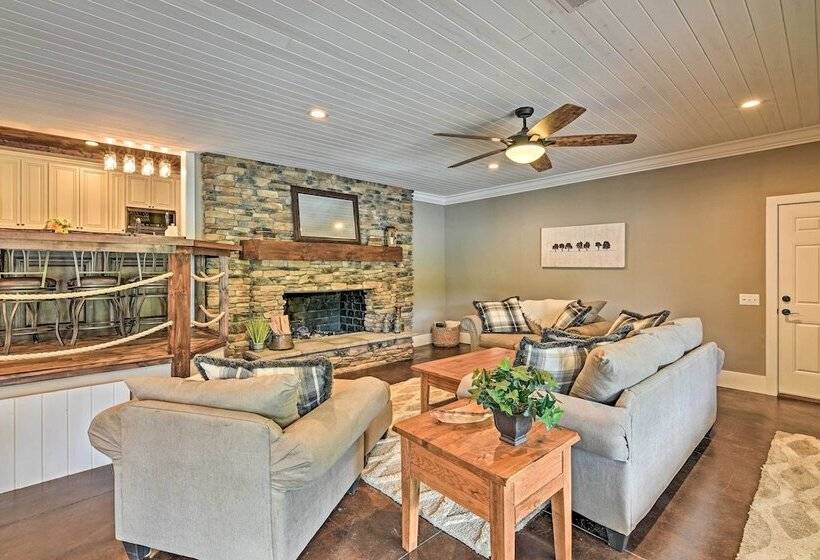 Hot Tub, Dock, Lakefront: Luxe Six Mile Retreat