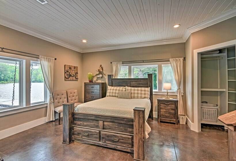 Hot Tub, Dock, Lakefront: Luxe Six Mile Retreat