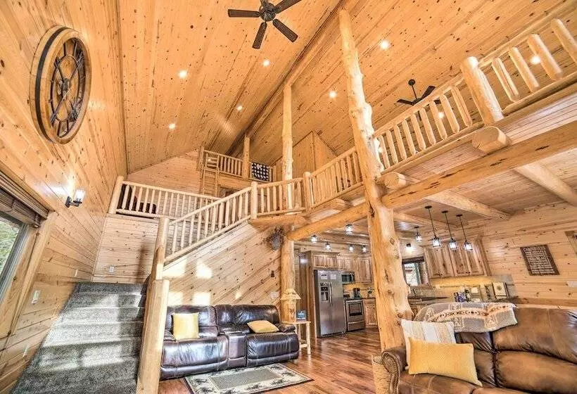 Luxe Island Park Cabin W/ National Forest Views!