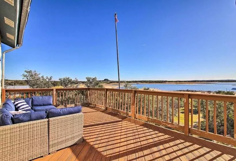 Sunny Lakefront Escape W/ Private Beach & Deck