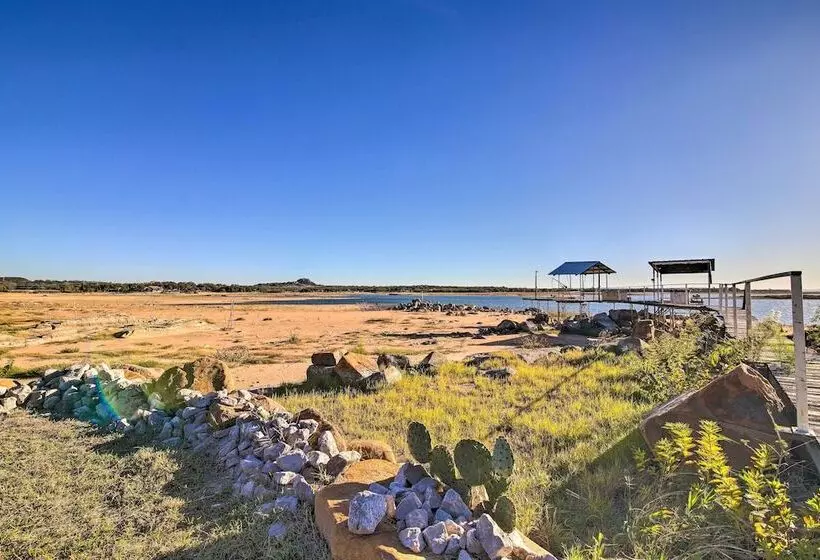 Sunny Lakefront Escape W/ Private Beach & Deck