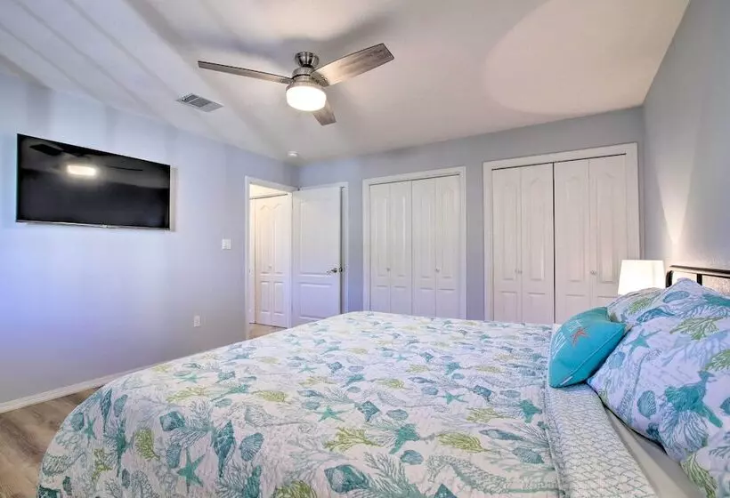 Sunny Lakefront Escape W/ Private Beach & Deck