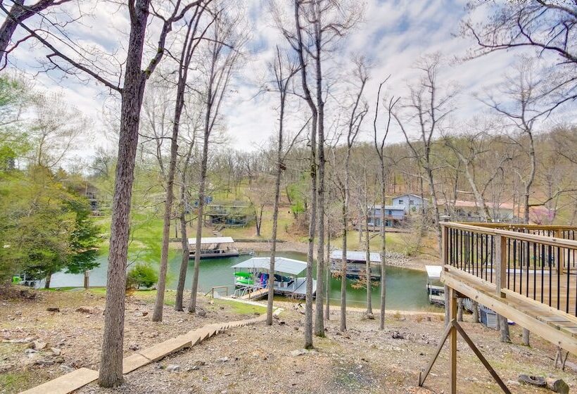Dock & Furnished Deck: Lakefront Gravois Mills Gem