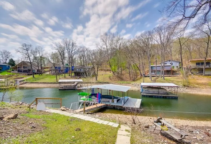 Dock & Furnished Deck: Lakefront Gravois Mills Gem