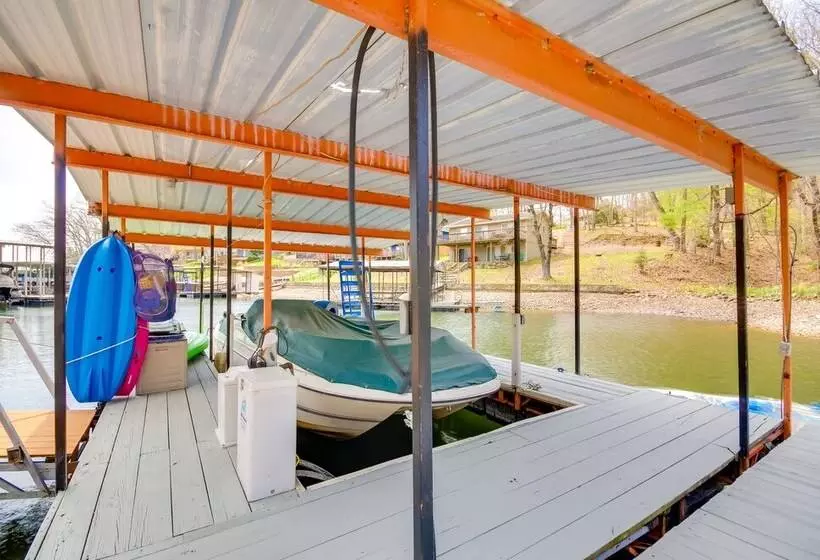 Dock & Furnished Deck: Lakefront Gravois Mills Gem