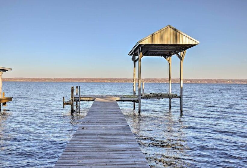 Lakefront Romulus Retreat W/ Private Dock!