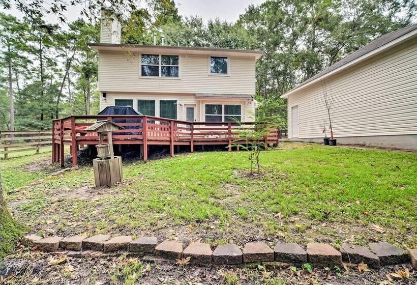 Modern Montgomery Home W/ Backyard, Deck, & Grill