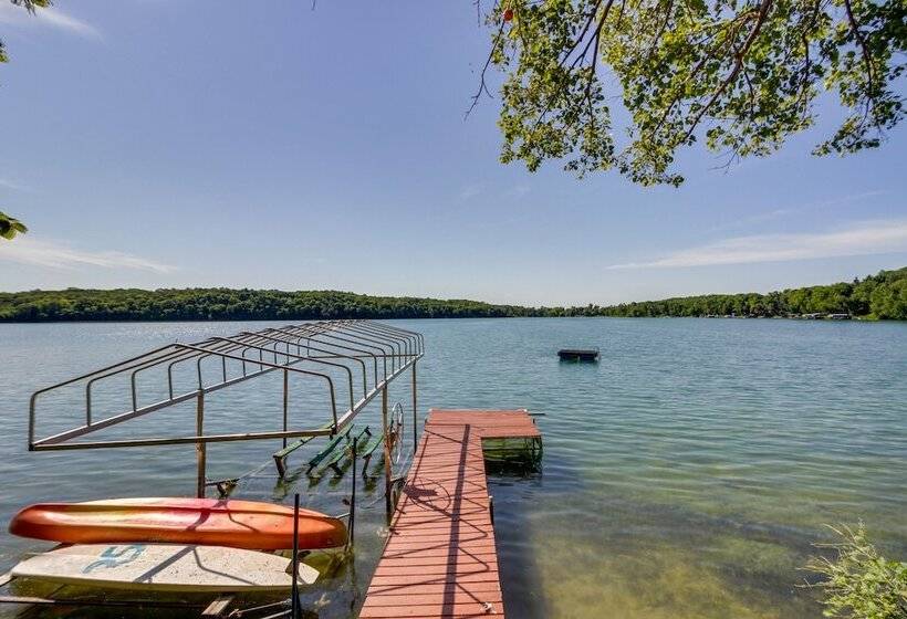 Cozy Frazee Lake Home W/ Hot Tub & Fire Pit!
