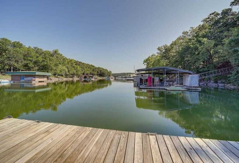 Lakefront Paradise In Eucha: Boat Dock, Fire Pit!