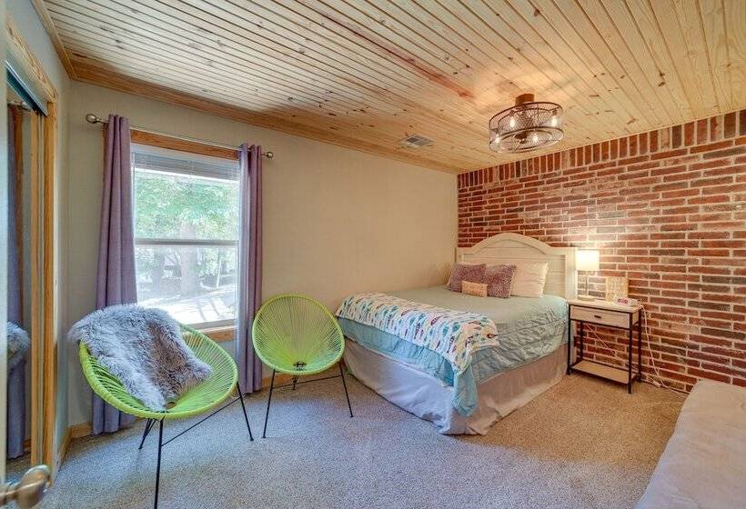 Lakefront Paradise In Eucha: Boat Dock, Fire Pit!