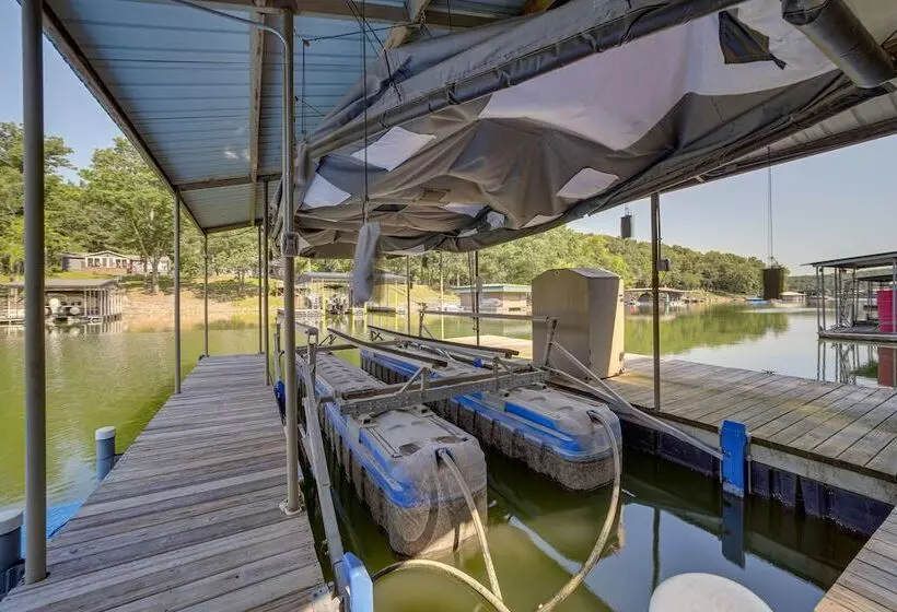Lakefront Paradise In Eucha: Boat Dock, Fire Pit!