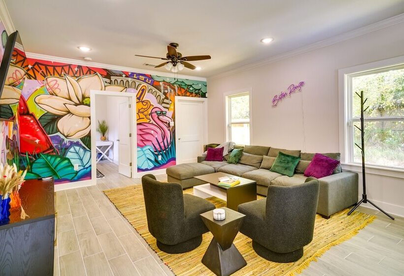 Midcity Mural House In Baton Rouge: 3 Mi To Lsu!