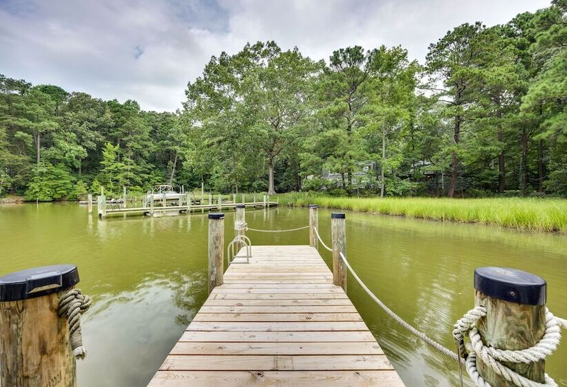 Waterfront Heathsville Cottage W/ Dock & Hot Tub!