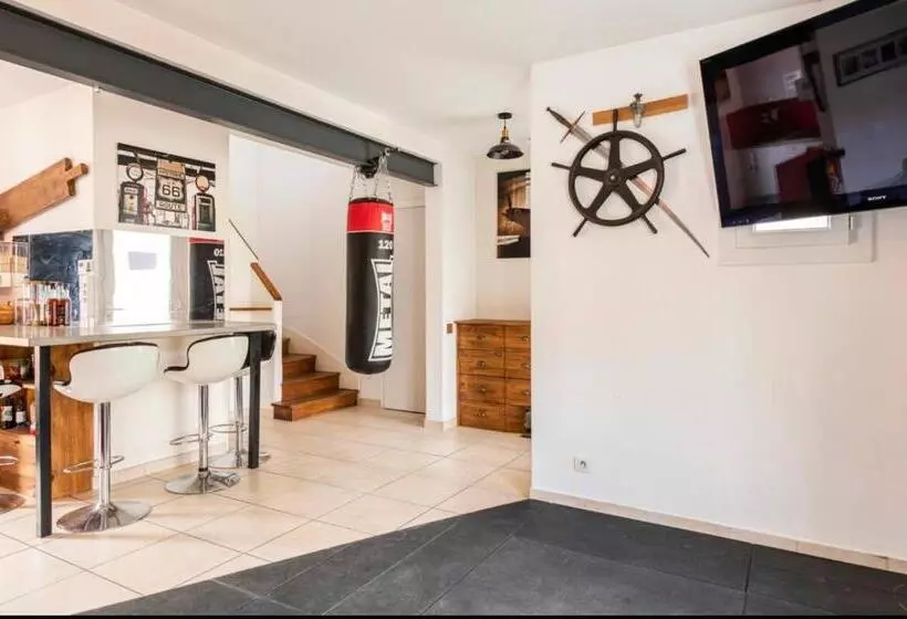 ペンション Villa Des Palmiers, Chambre N°1, Lit Double