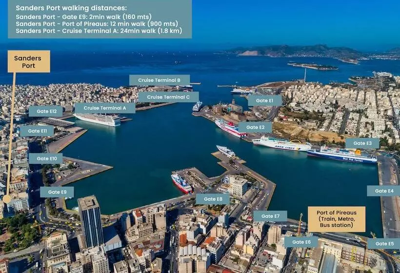 ペンション Sanders Port   Modest Studio Near Piraeus Port