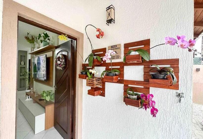 تختخواب و صبحانه Quarto 2 Hospedaria Orquídeas De Bombinhas Com Delicioso Café Da Manhã Incluso