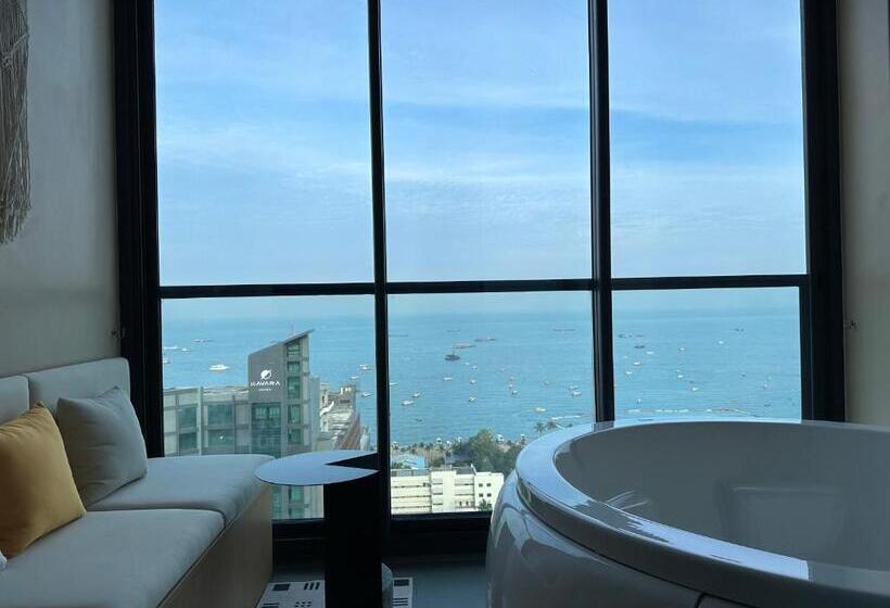 503 Edge芭提雅25层正海景大二房二厅二卫, 沙滩+步行街+购物中心