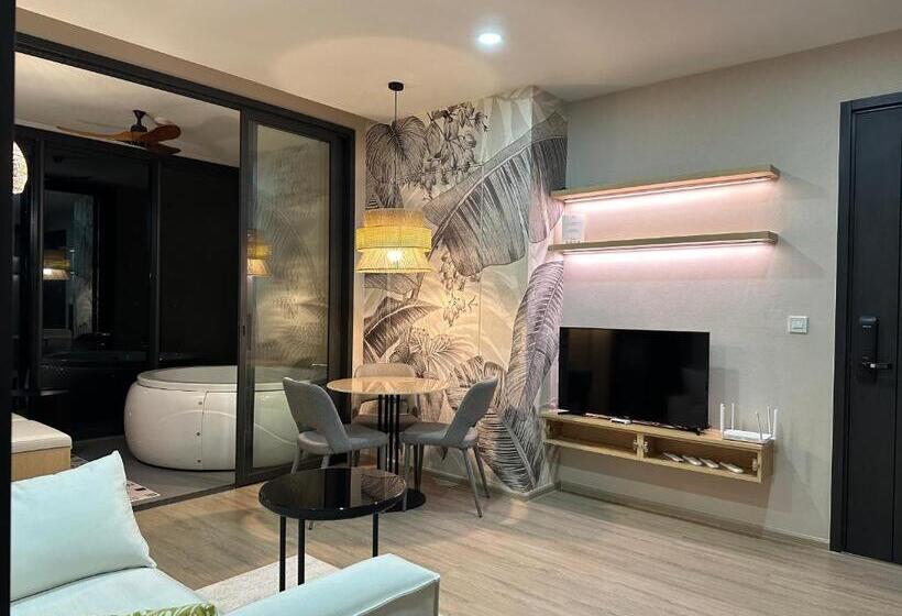 503 Edge芭提雅25层正海景大二房二厅二卫, 沙滩+步行街+购物中心