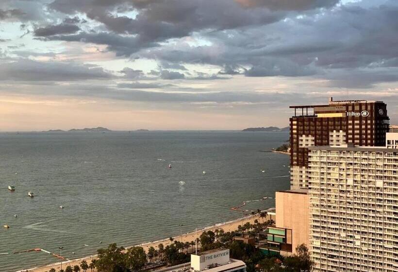 503 Edge芭提雅25层正海景大二房二厅二卫, 沙滩+步行街+购物中心