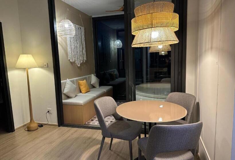 503 Edge芭提雅25层正海景大二房二厅二卫, 沙滩+步行街+购物中心