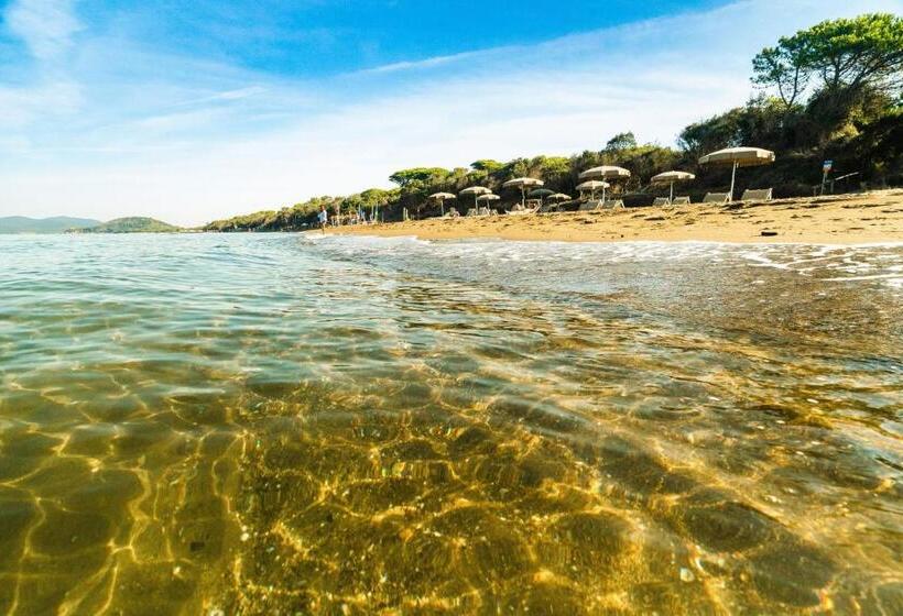 Isa Residence With Private Beach In Albinia, Just 100 Meters From The Sea, Apartments With Air Condi