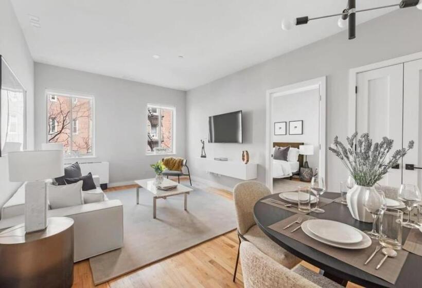 호텔 Top Notch 2br Suite Minutes To Central Park