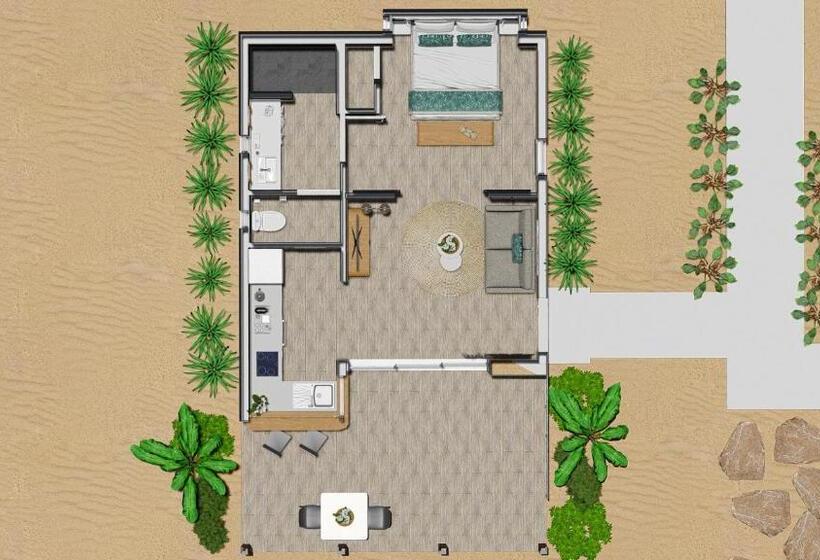 호텔 Niu Beach Hôtel Moorea