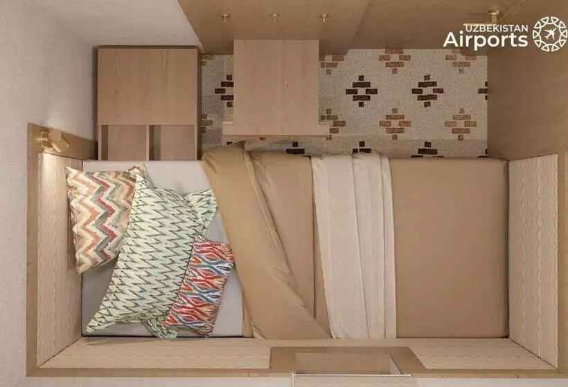 هتل کپسول Qo Noq Tashkent Airport Hotel Sleep Lounge & Showers, Terminal 2   Transit Only