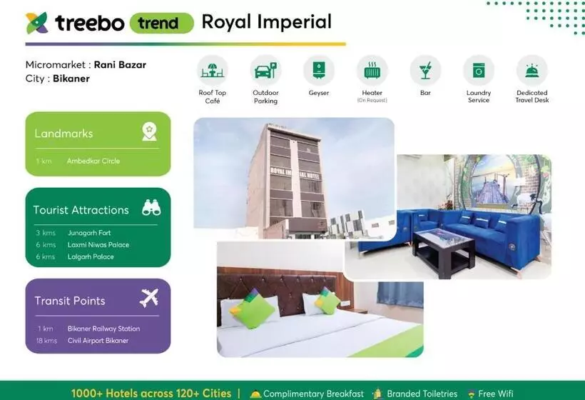 Hotelli Treebo Royal Imperial, Bikaner Railway Station