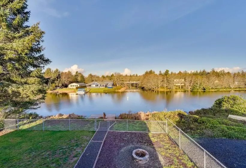 Canal Front Home In Ocean Shores W/ Dock & Views!