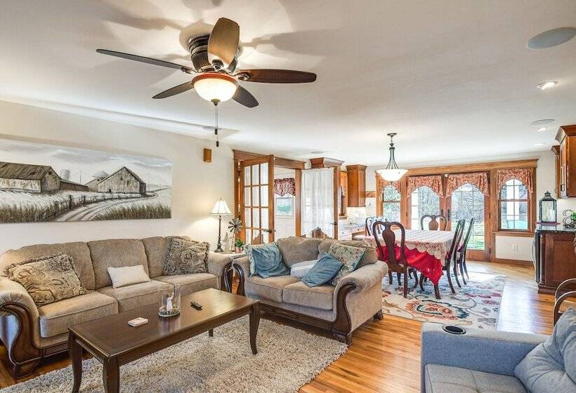 Charming Manchester Retreat W/ Patio & Fireplace!