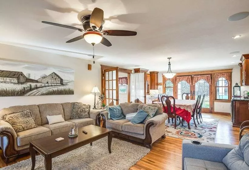 Charming Manchester Retreat W/ Patio & Fireplace!