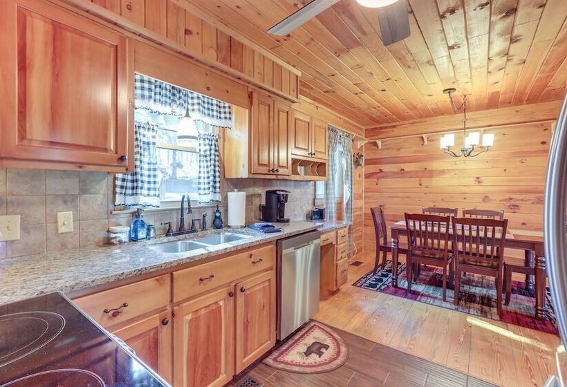 Family Friendly Ellijay Cabin W/ Studio & Mtn View