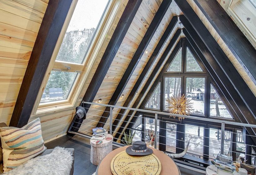 Stunning A Frame Cabin, Steps To Clark Fork River