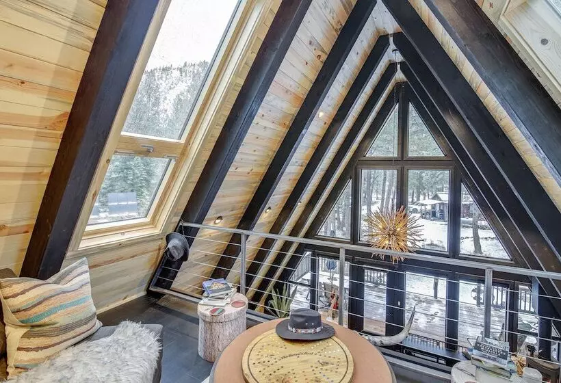 Stunning A Frame Cabin, Steps To Clark Fork River