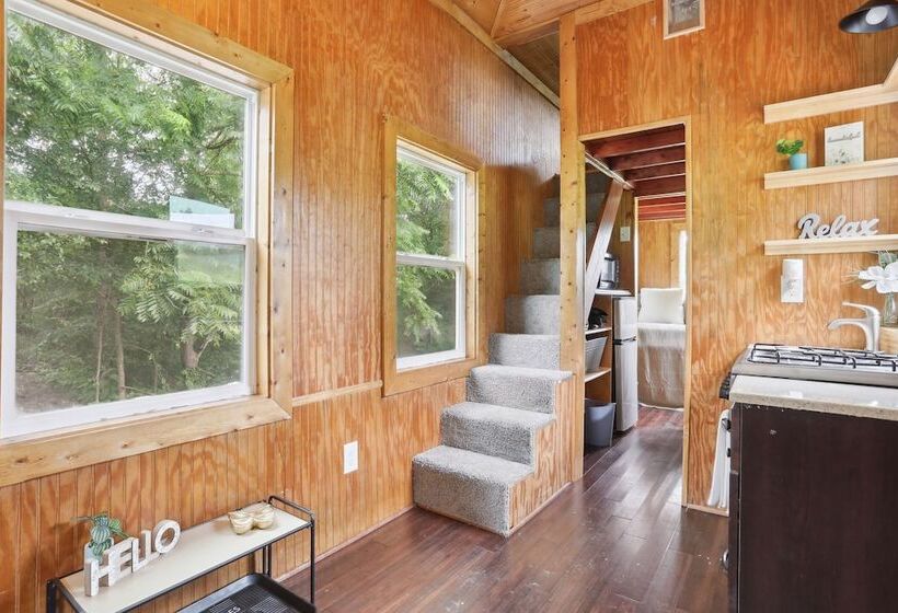 Pendergrass Tiny Home Cabin On Pond W/ Fire Pit!