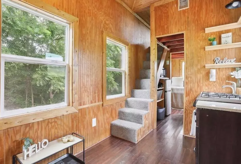 Pendergrass Tiny Home Cabin On Pond W/ Fire Pit!