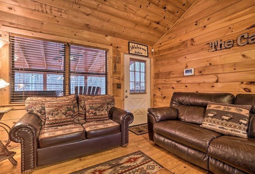 Riverfront Cabin W/ Hot Tub & Mountain Views!