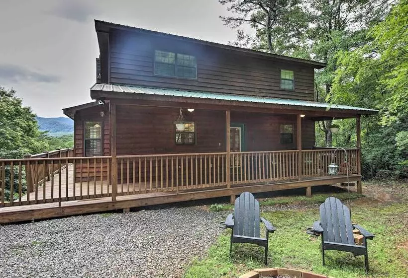 Rustic Young Harris Cabin W/ Fire Pit & Views