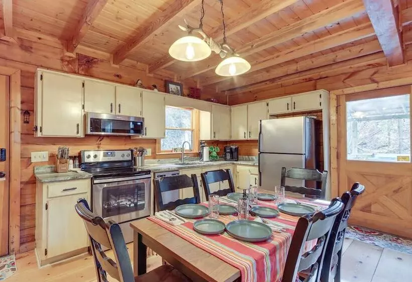 Waterfront Cabin W/ Beautiful River View & Hot Tub