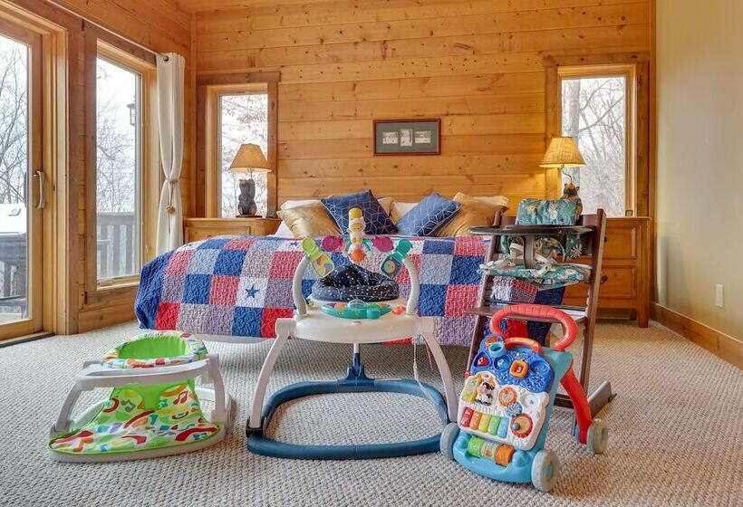 Game Room, Deck + Views: Idyllic Slaty Fork Cabin