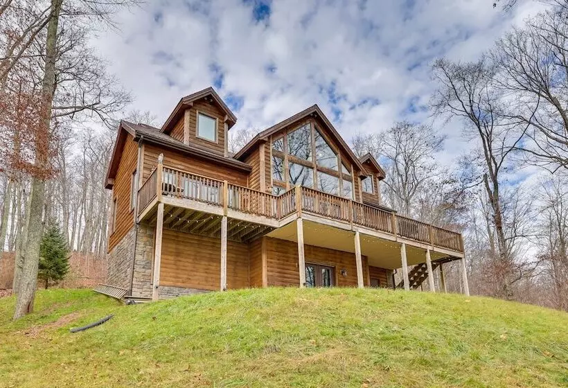 Game Room, Deck + Views: Idyllic Slaty Fork Cabin
