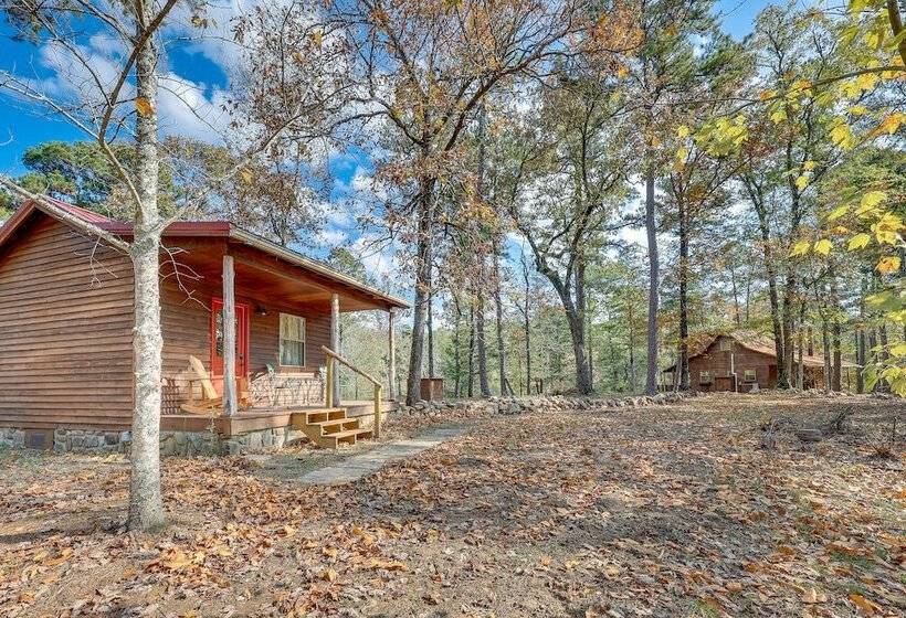 Cozy Oden Oasis W/ On Site Fishing Creek & Deck!