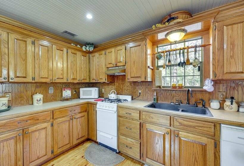 Cozy Oden Oasis W/ On Site Fishing Creek & Deck!