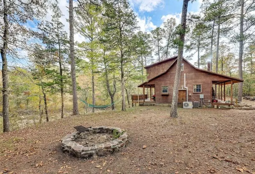 Cozy Oden Oasis W/ On Site Fishing Creek & Deck!