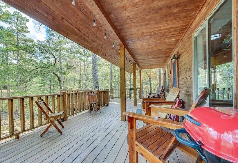 Cozy Oden Oasis W/ On Site Fishing Creek & Deck!