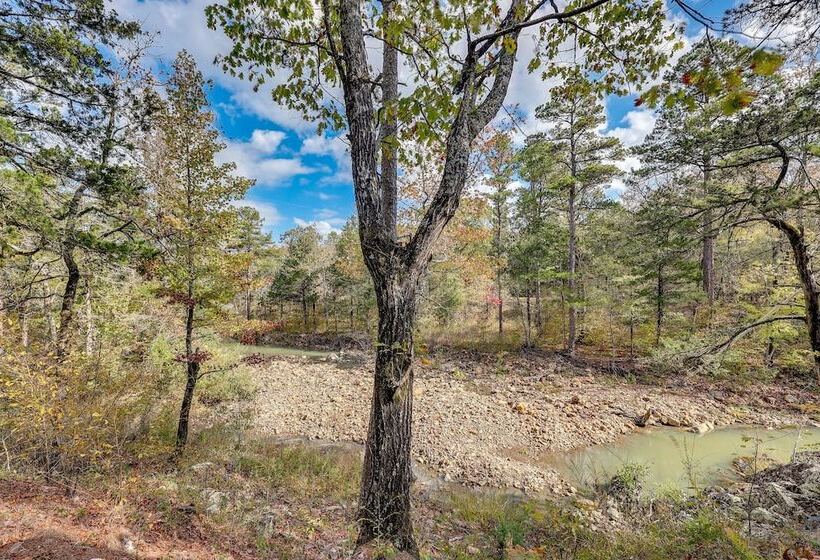 Cozy Oden Oasis W/ On Site Fishing Creek & Deck!